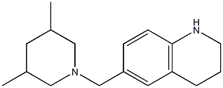 6-[(3,5-dimethylpiperidin-1-yl)methyl]-1,2,3,4-tetrahydroquinoline Struktur