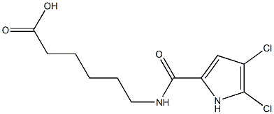 6-[(4,5-dichloro-1H-pyrrol-2-yl)formamido]hexanoic acid Struktur