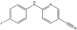 6-[(4-fluorophenyl)amino]nicotinonitrile Struktur