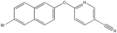 6-[(6-bromo-2-naphthyl)oxy]nicotinonitrile Struktur