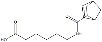 6-[(bicyclo[2.2.1]hept-5-en-2-ylcarbonyl)amino]hexanoic acid Struktur