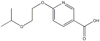 6-[2-(propan-2-yloxy)ethoxy]pyridine-3-carboxylic acid Struktur