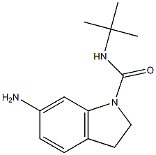 6-amino-N-tert-butyl-2,3-dihydro-1H-indole-1-carboxamide Struktur