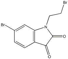 6-bromo-1-(2-bromoethyl)-1H-indole-2,3-dione Struktur