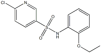 6-chloro-N-(2-ethoxyphenyl)pyridine-3-sulfonamide Struktur