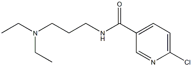 6-chloro-N-[3-(diethylamino)propyl]pyridine-3-carboxamide Struktur