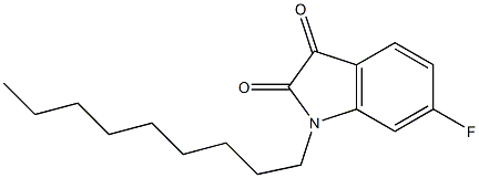 6-fluoro-1-nonyl-2,3-dihydro-1H-indole-2,3-dione Struktur