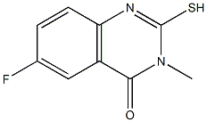 6-fluoro-2-mercapto-3-methylquinazolin-4(3H)-one Struktur