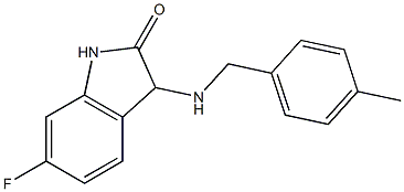 6-fluoro-3-{[(4-methylphenyl)methyl]amino}-2,3-dihydro-1H-indol-2-one Struktur