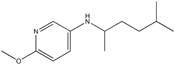 6-methoxy-N-(5-methylhexan-2-yl)pyridin-3-amine Struktur