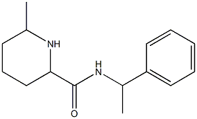 6-methyl-N-(1-phenylethyl)piperidine-2-carboxamide Struktur