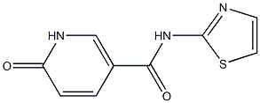 6-oxo-N-(1,3-thiazol-2-yl)-1,6-dihydropyridine-3-carboxamide Struktur