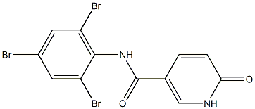 6-oxo-N-(2,4,6-tribromophenyl)-1,6-dihydropyridine-3-carboxamide Struktur