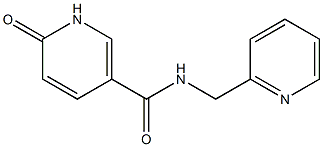 6-oxo-N-(pyridin-2-ylmethyl)-1,6-dihydropyridine-3-carboxamide Struktur