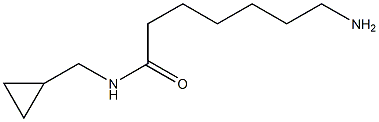 7-amino-N-(cyclopropylmethyl)heptanamide Struktur