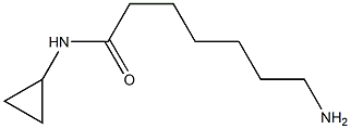 7-amino-N-cyclopropylheptanamide Struktur