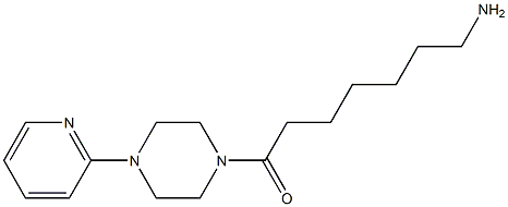 7-oxo-7-(4-pyridin-2-ylpiperazin-1-yl)heptan-1-amine Struktur