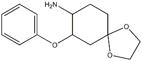 7-phenoxy-1,4-dioxaspiro[4.5]dec-8-ylamine Struktur