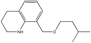 8-[(3-methylbutoxy)methyl]-1,2,3,4-tetrahydroquinoline Struktur