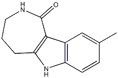 9-methyl-1H,2H,3H,4H,5H,6H-azepino[4,3-b]indol-1-one Struktur