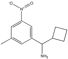 cyclobutyl(3-methyl-5-nitrophenyl)methanamine Struktur