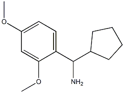 cyclopentyl(2,4-dimethoxyphenyl)methanamine Struktur