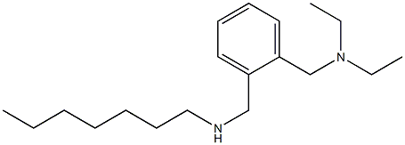 diethyl({2-[(heptylamino)methyl]phenyl}methyl)amine Struktur