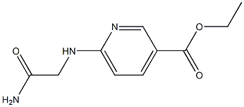 ethyl 6-[(carbamoylmethyl)amino]pyridine-3-carboxylate Struktur