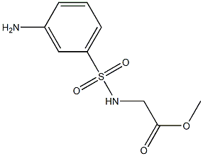 methyl {[(3-aminophenyl)sulfonyl]amino}acetate Struktur