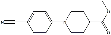 methyl 1-(4-cyanophenyl)piperidine-4-carboxylate Struktur