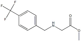 methyl 2-({[4-(trifluoromethyl)phenyl]methyl}amino)acetate Struktur