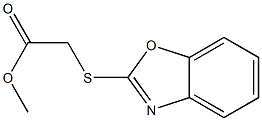 methyl 2-(1,3-benzoxazol-2-ylsulfanyl)acetate Struktur