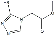 methyl 2-(3-sulfanyl-4H-1,2,4-triazol-4-yl)acetate Struktur