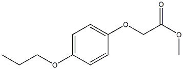 methyl 2-(4-propoxyphenoxy)acetate Struktur