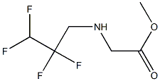 methyl 2-[(2,2,3,3-tetrafluoropropyl)amino]acetate Struktur