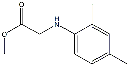 methyl 2-[(2,4-dimethylphenyl)amino]acetate Struktur