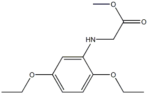 methyl 2-[(2,5-diethoxyphenyl)amino]acetate Struktur