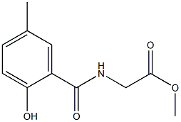 methyl 2-[(2-hydroxy-5-methylphenyl)formamido]acetate Struktur