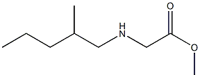 methyl 2-[(2-methylpentyl)amino]acetate Struktur