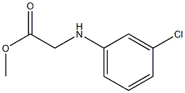 methyl 2-[(3-chlorophenyl)amino]acetate Struktur