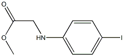 methyl 2-[(4-iodophenyl)amino]acetate Struktur