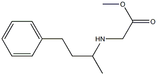 methyl 2-[(4-phenylbutan-2-yl)amino]acetate Struktur