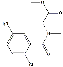 methyl 2-[(5-amino-2-chlorophenyl)-N-methylformamido]acetate Struktur