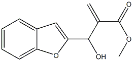 methyl 2-[1-benzofuran-2-yl(hydroxy)methyl]prop-2-enoate Struktur