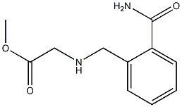 methyl 2-{[(2-carbamoylphenyl)methyl]amino}acetate Struktur