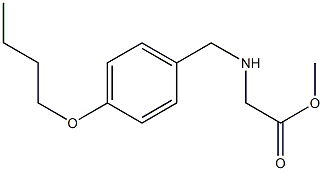 methyl 2-{[(4-butoxyphenyl)methyl]amino}acetate Struktur