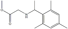 methyl 2-{[1-(2,4,6-trimethylphenyl)ethyl]amino}acetate Struktur