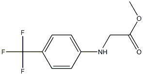 methyl 2-{[4-(trifluoromethyl)phenyl]amino}acetate Struktur