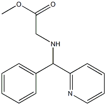 methyl 2-{[phenyl(pyridin-2-yl)methyl]amino}acetate Struktur