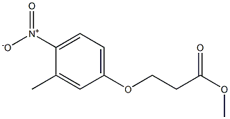 methyl 3-(3-methyl-4-nitrophenoxy)propanoate Struktur